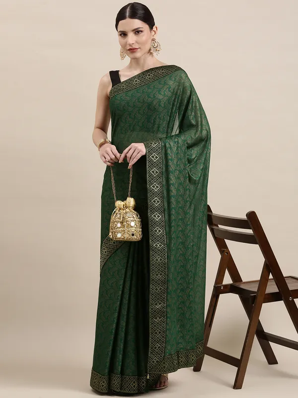 Green_Imported_Fabric_Designer_Saree