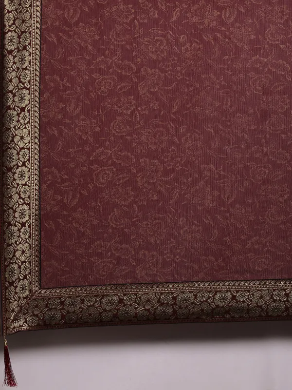 Maroon_Imported_Fabric_Designer_Saree