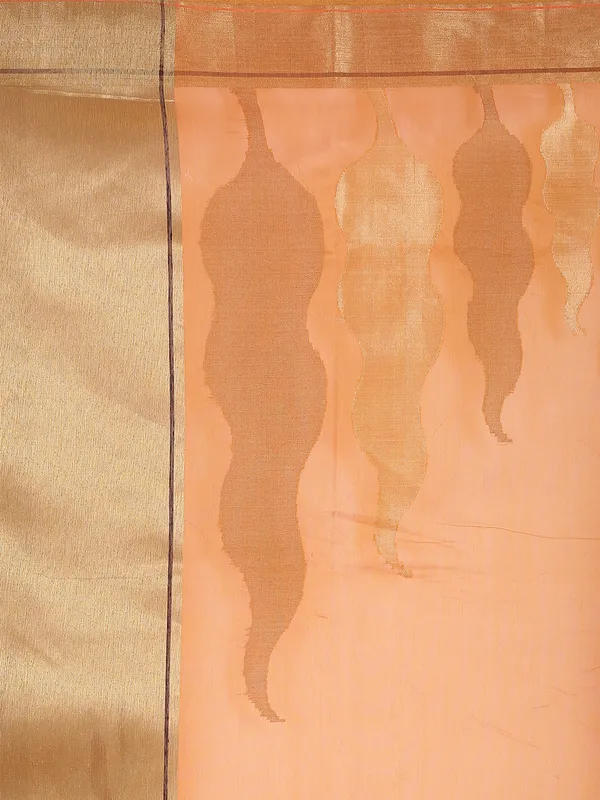 Brown_Cotton_Blend_Banarasi_Sarees_For_Women