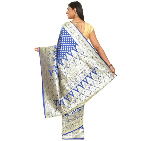 Blue_Satin_Silk_Banarasi_Sarees_For_Women