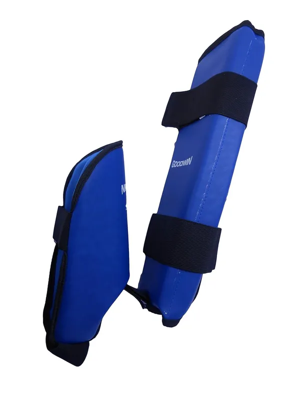 Multicolor_Martial_Arts_Karate_Rexine_Covered_Shin_Guard/Foot_Protector/Shin_Pad_For_Training,_Practice_&_Competition_Level