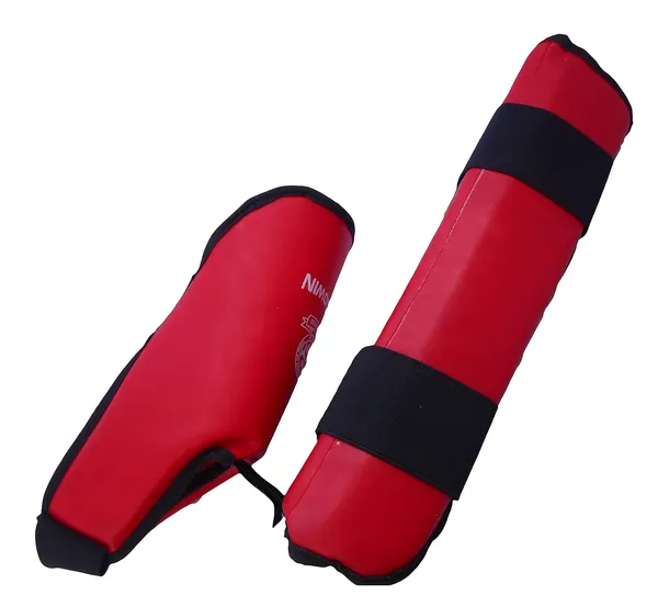 Multicolor_Martial_Arts_Karate_Rexine_Covered_Shin_Guard/Foot_Protector/Shin_Pad_For_Training,_Practice_&_Competition_Level