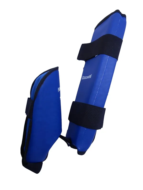 Multicolor_Martial_Arts_Karate_Rexine_Covered_Shin_Guard/Foot_Protector/Shin_Pad_For_Training,_Practice_&_Competition_Level