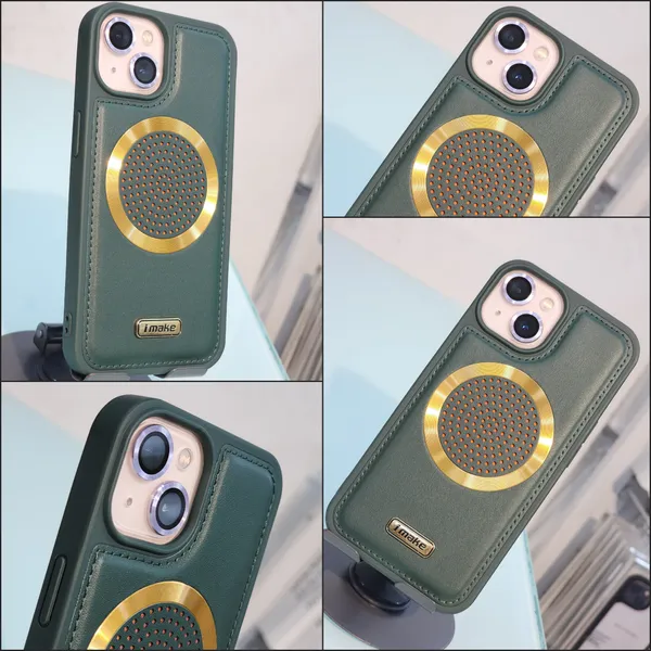 Iphone_13(6.1)_Green_Original_Luxurious_Leather_Magsafe_Case