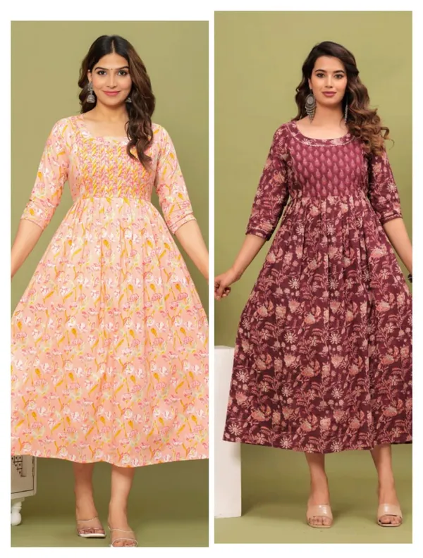 Gajri__Cotton_Printed_Maternity_And_Feeding_Kurti_Combo_Of_2