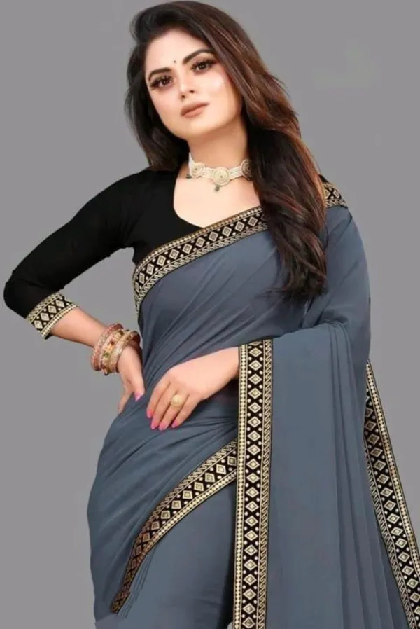 Grey_Ethinic_Wear_Georgette_Saree