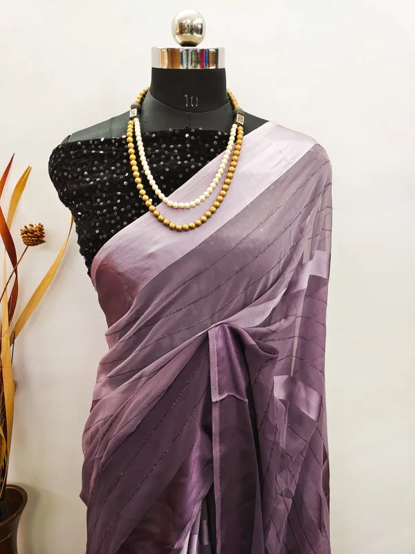 Georgette_Solid_Purple_Saree_With_Embroidery_Blouse