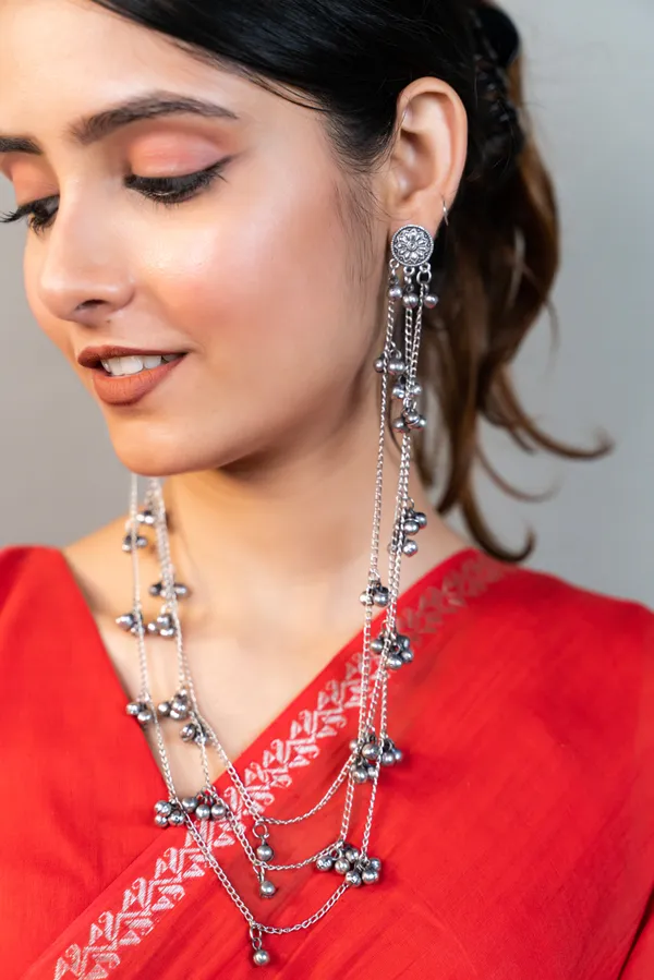 German_silver_unique_design_earring_necklace