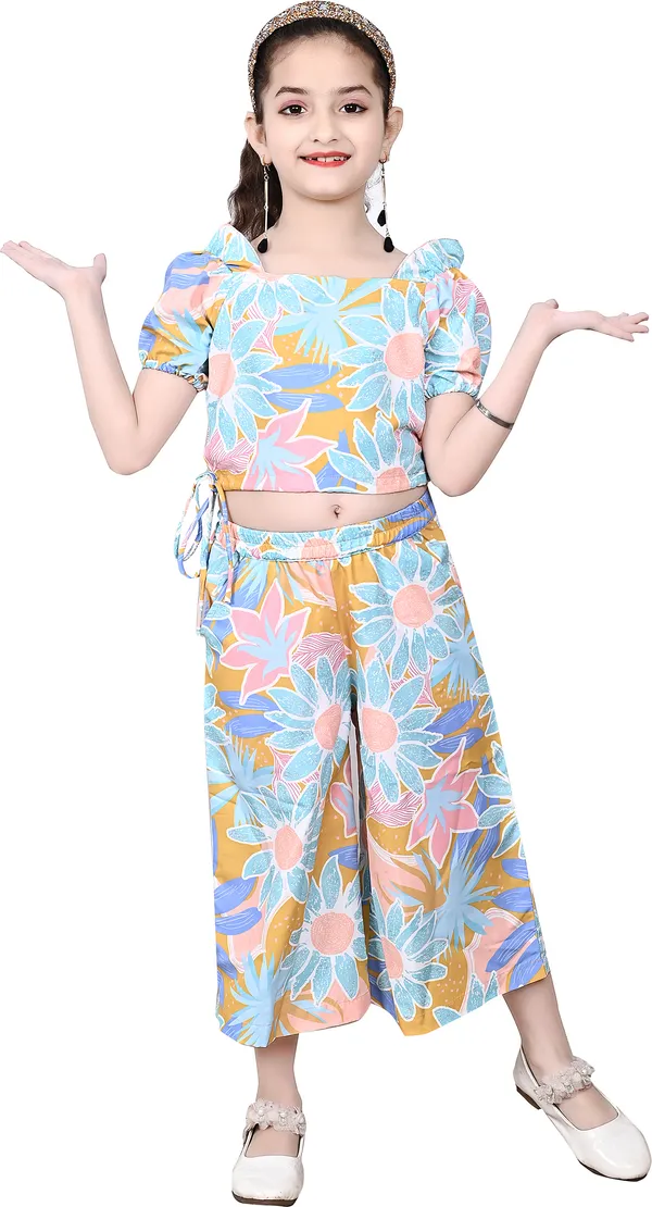 Sky_Blue_Girls_Casual_Top_Capri_Co-Ord_Set