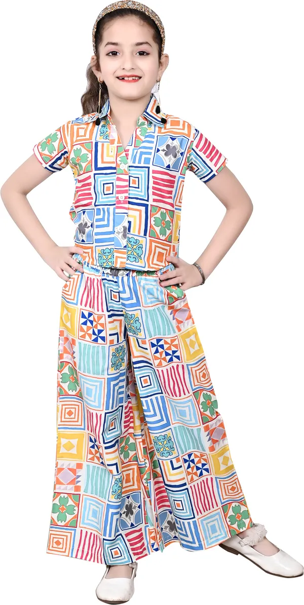 Multicolor_Girls_Casual_Top_Pant_Co-Ord_Set