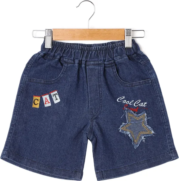 Blue_Short_For_Boys_Casual_Solid_Denim-Pack_Of_1