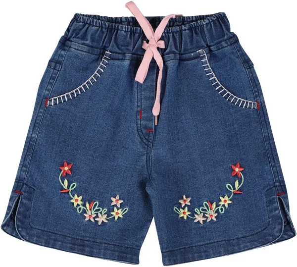 Blue_Short_For_Girls_Casual_Embriodered_Denim-Pack_Of_1