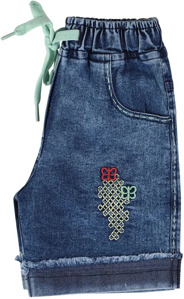 Blue_Short_For_Girl_Casual_Solid_Denim-Pack_Of_1