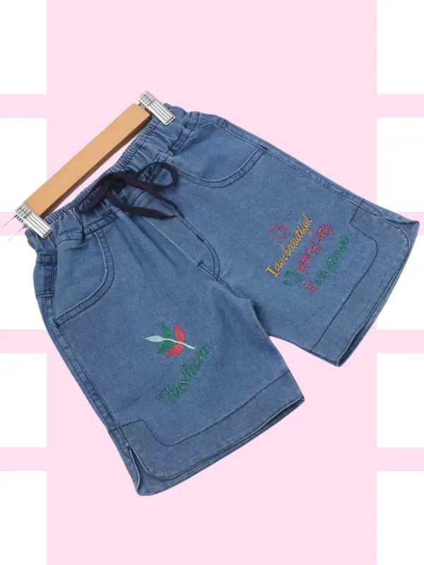 Blue_Short_For_Girls_Casual_Embriodered_Denim-Pack_Of_1