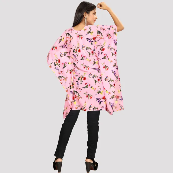 Girls_Multi_Coloured_Print_Crepe_Kaftan_Dress