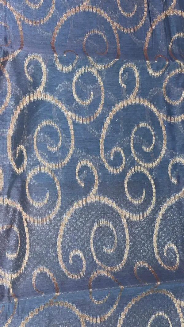 Grey_Masrise_Cotton/Cotton_Banarasi_Sarees_For_Women