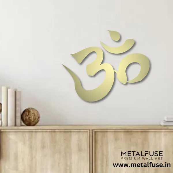 Metal_Wall_Art_for_Home_Decoration__|_Om__|_Gold