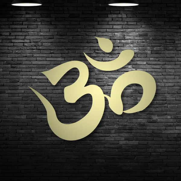 Metal_Wall_Art_for_Home_Decoration__|_Om__|_Gold