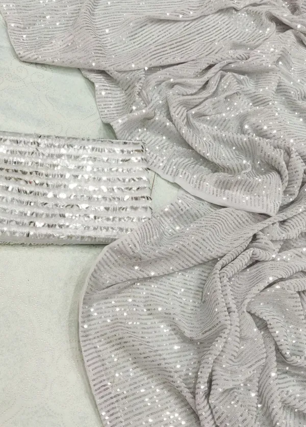 Glamorous_Designer_Georgette_Grey_Saree