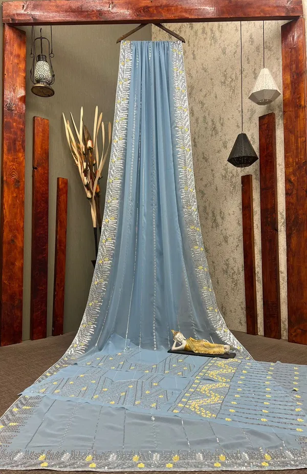 Glamorous_Designer_Georgette_Saree