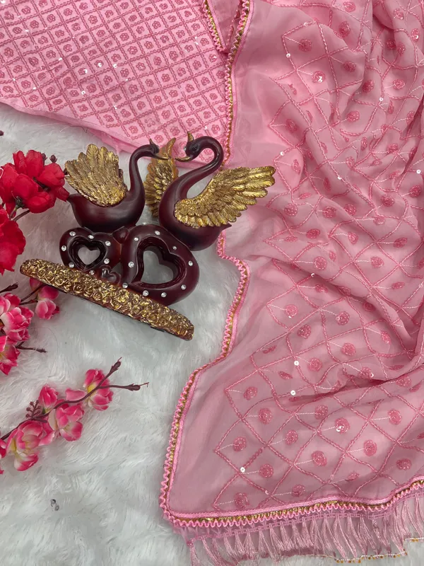 Glamorous_Designer_Pink_Georgette_Sequence_work_Saree