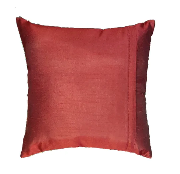 Set_Of_5_Maroon_Silk_Sunshine_Design_Cushion_Cover_[16x16_Inches]