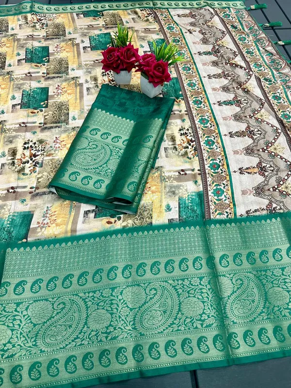 Rama_Premium_Kalamkari_Silk_And_Digital_Print_Saree