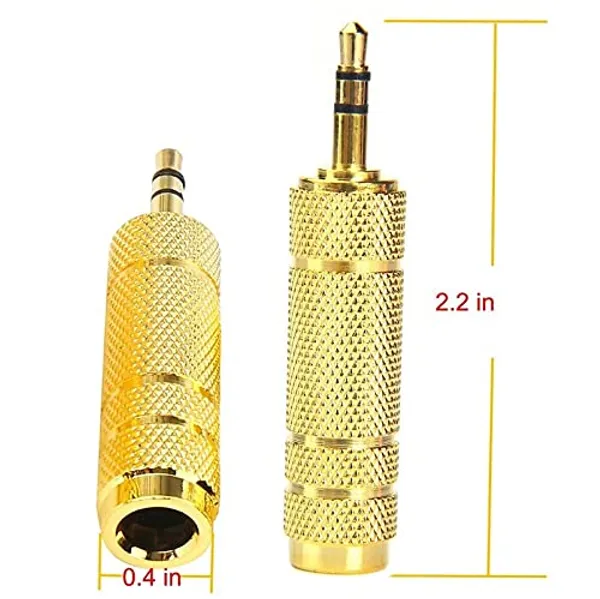 Gold_Plated6.35mm_Female_Plug_to_3.5mm_Male_Connector_Earphone_Amplifier_Audio_Adapter_Microphone_AUX_6.5_3.5_Mm_Converter