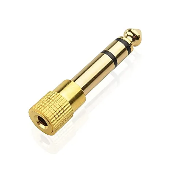 Gold_Plated_6.35mm_1/4_inch_Stereo_Male_to_3.5mm_1/8_Inch_Female_Headphone_Jack_6.35mm_Stereo_Audio_Adapter