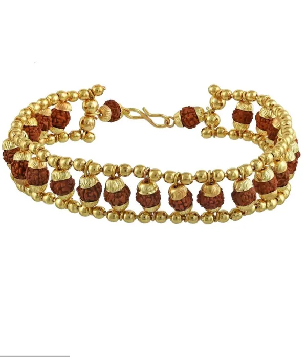Golden_Beaded_7_Mukhi_Rudraksha_Rakhi_Bracelet_For_Men_And_Women