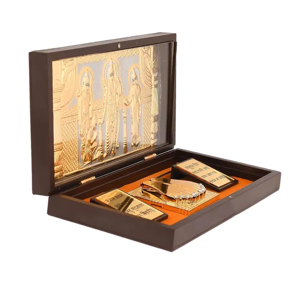 Gold_Plated_Bhagwan_Shree_Ram_Darbar_Charan_Paduka_Yantra