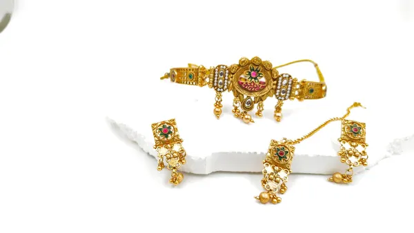 Alloy_Choker_Set_Gold_Plated_For_Women