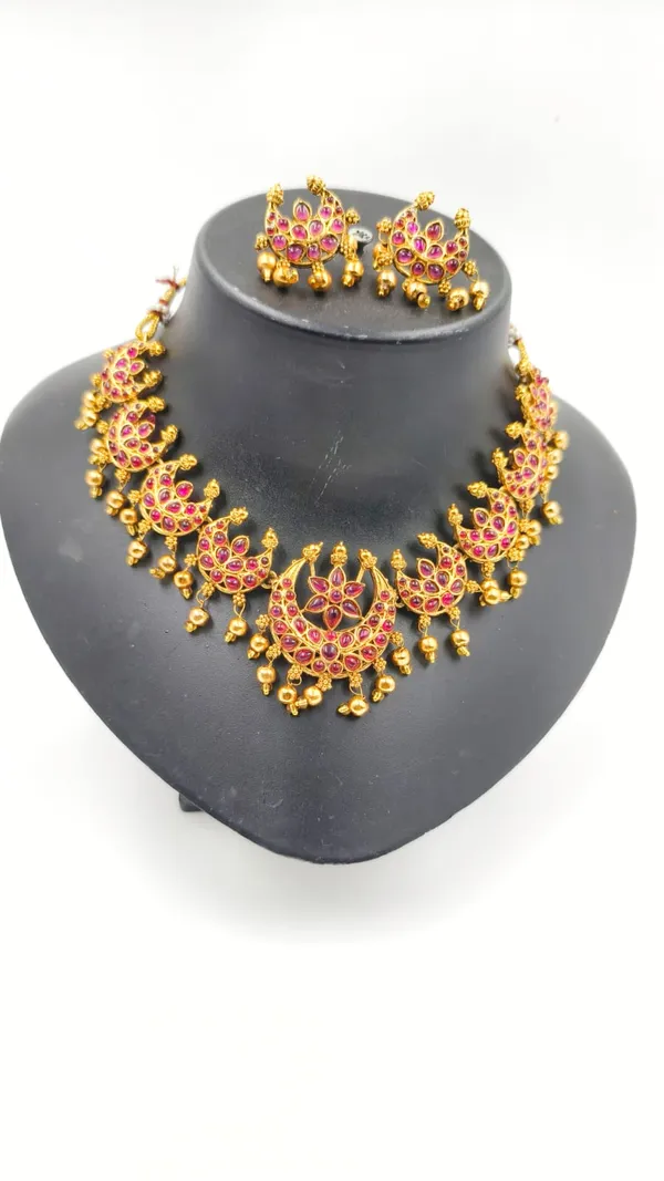 Alloy_Choker_Set_Gold_Plated_For_Women