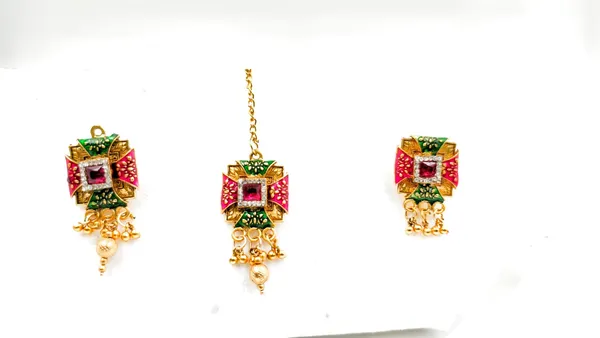 Alloy_Choker_Set_Gold_Plated_For_Women