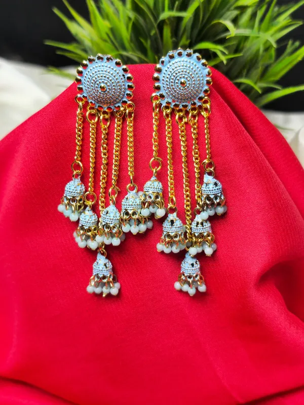Traditional_Jhumka_Earrings_For_Women_|_Golden