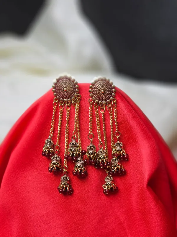 Traditional_Jhumka_Earrings_For_Women_|_Golden