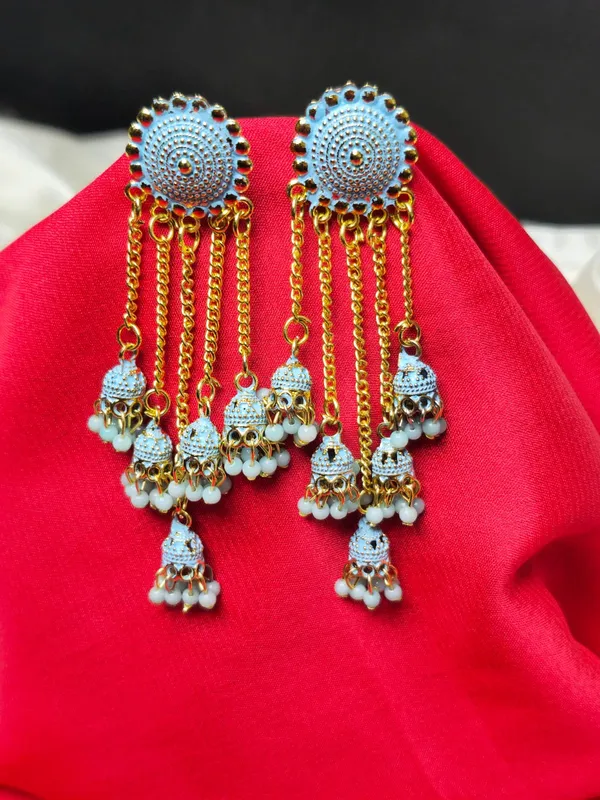Traditional_Jhumka_Earrings_For_Women_|_Golden