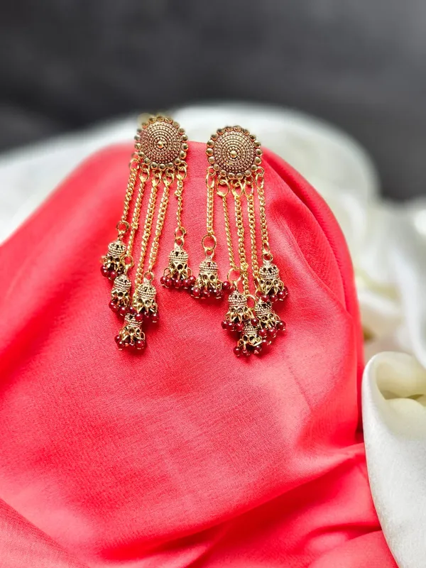 Traditional_Jhumka_Earrings_For_Women_|_Golden
