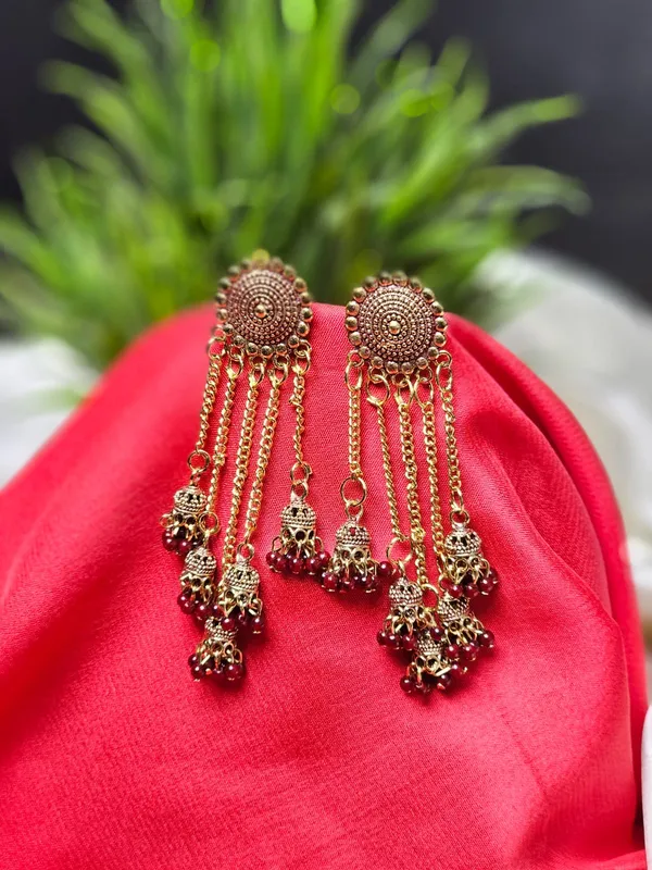 Traditional_Jhumka_Earrings_For_Women_|_Golden