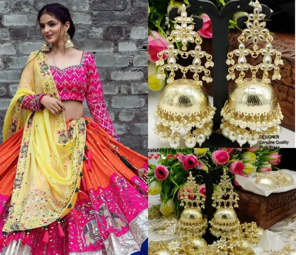 Golden_Designer_Style_Jhumki_For_Girls