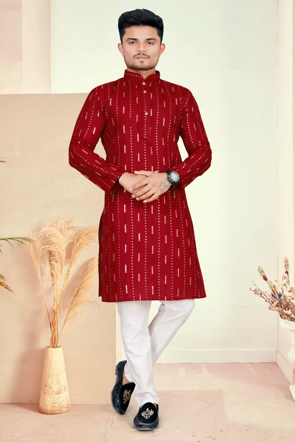 Good_Looking_Cotton_Kurta_Sets_For_Men