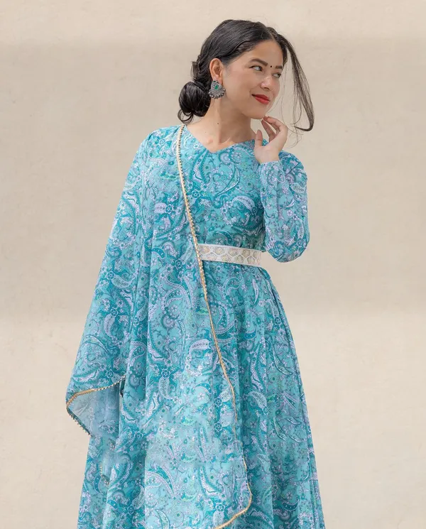 Digitally_Printed_Pure_Soft_Organza_Anarkali_Suit_With_Huge_Flair_Comes_With_Duppatta