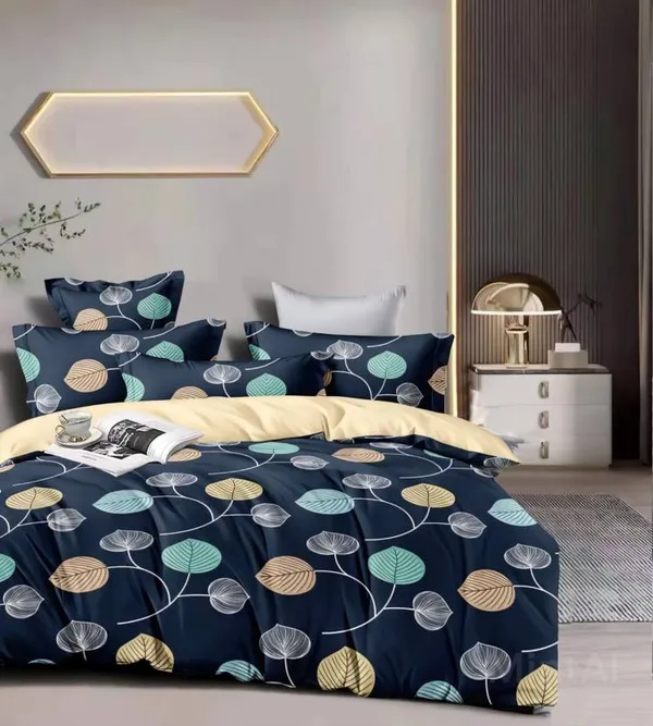 BIG_BLUE_LEAF_Premium_Fitted_Stripe_Bedsheet_with_2_Pillow_Covers_(72X78X_Up_to_10_Inches)_&_360_Degree_Elasticated