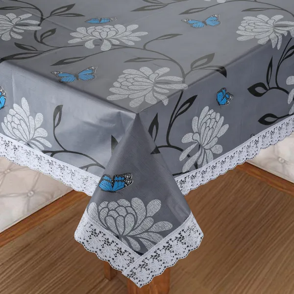Homerz_Premium_Dining_Table_Cover_for_6_to_8_Seater,_60_x_90_inch_Size,_Waterproof_and_Dustproof_(Grey_Butterfly)