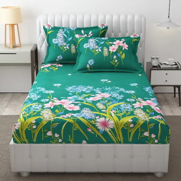 Green_Forest_Print_Mix_N_Match_Bedsheet_for_Double_Bed_90_x_90_Inch__Print_Mix_N_Match_Bedsheet_for_Double_Bed_90_x_90_Inch