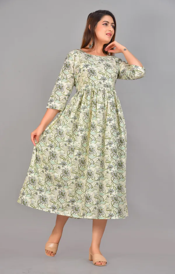 Maternity_Women_A-line_Light_Green_Dress