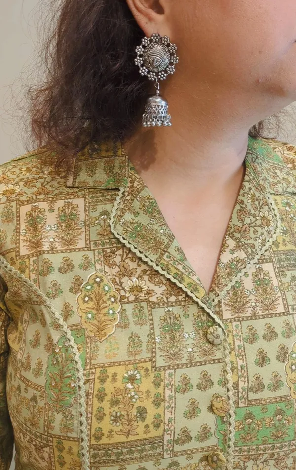 Green_Muslin_Kurta_Pant_Set_For_Women