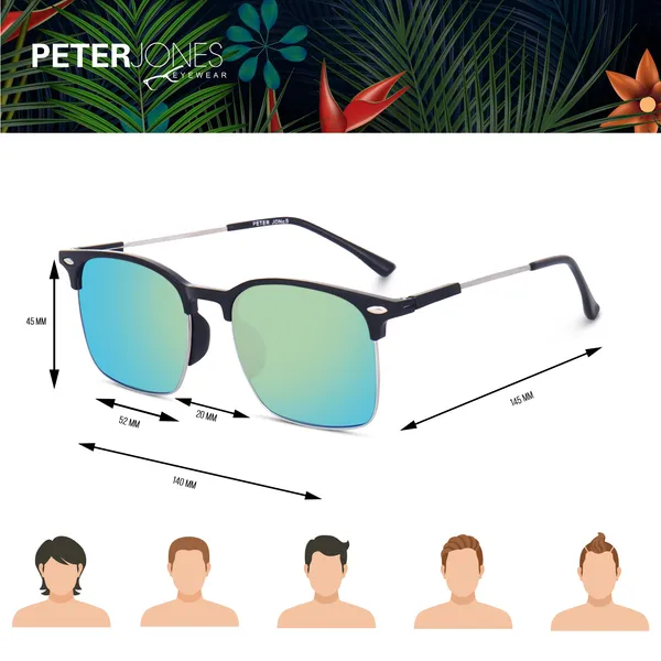 Green_Lenses_Clubmaster_Reflector_Sunglasses_(SG3911GR)_-_For_Unisex
