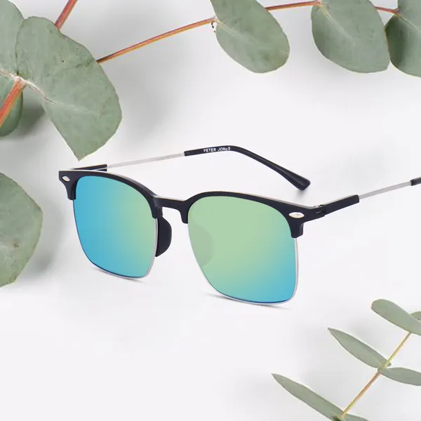 Green_Lenses_Clubmaster_Reflector_Sunglasses_(SG3911GR)_-_For_Unisex