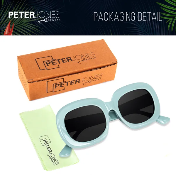 Green_Oversized_Square_UV/UB_Protected_Sunglasses_-_For_Women_(3364GR)